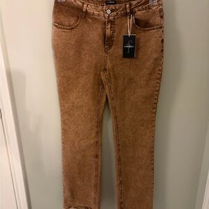 Flamingals Rust Brown Denim Jeans